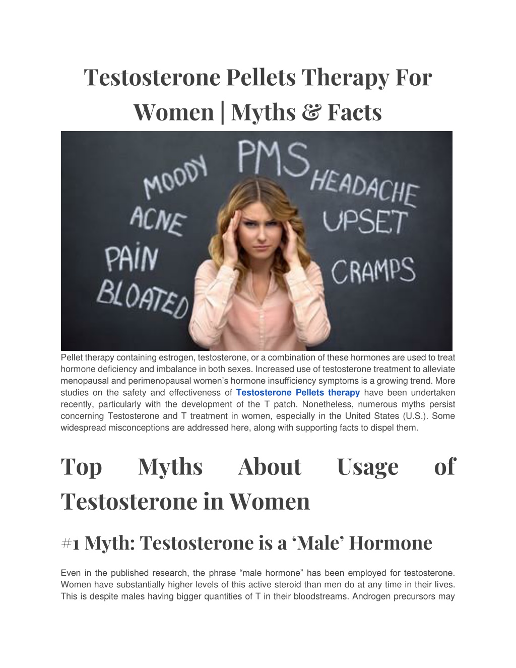 Ppt Testosterone Pellets Therapy For Women Myths And Facts Powerpoint Presentation Id 11948833