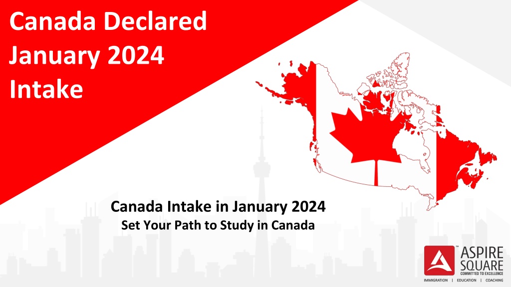 PPT Apply for Canada January Intake 2024 PowerPoint Presentation