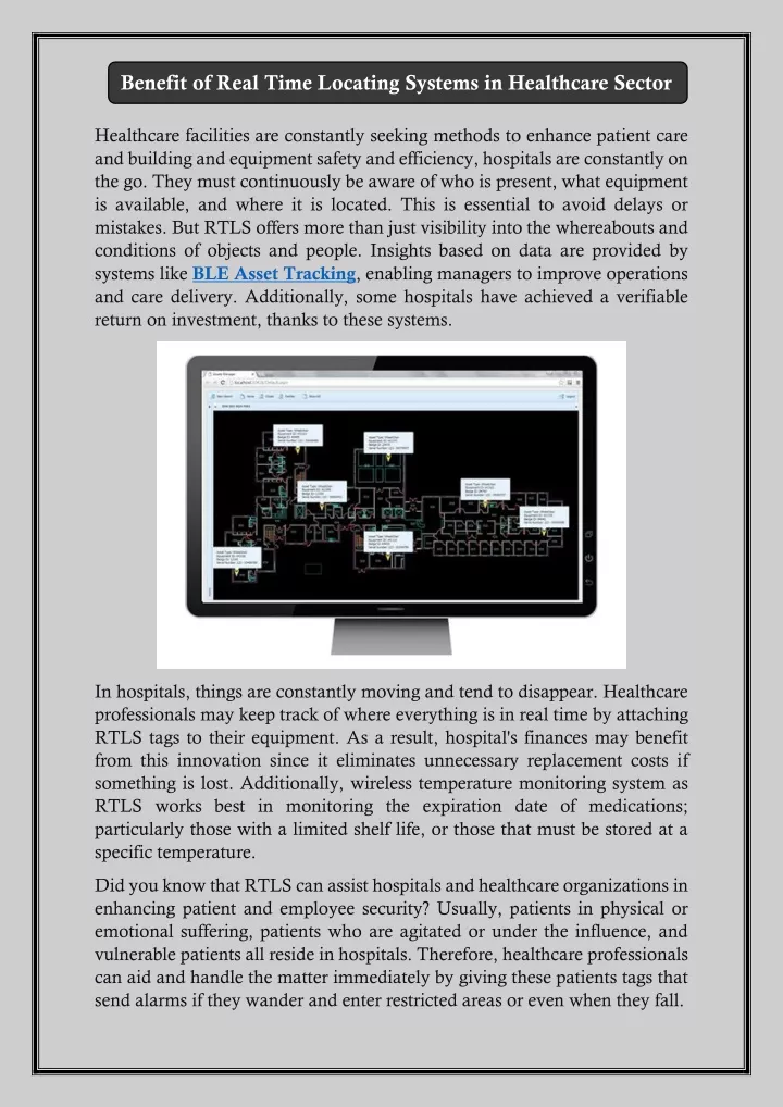 PPT - Benefit of Real Time Locating Systems in Healthcare Sector PowerPoint Presentation - ID:11949068
