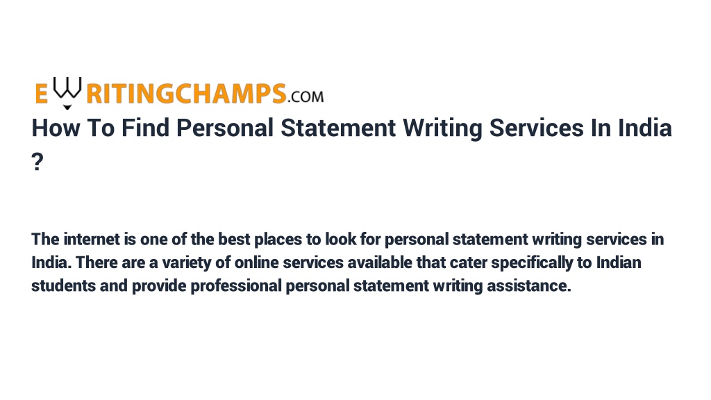 personal statement writing services india