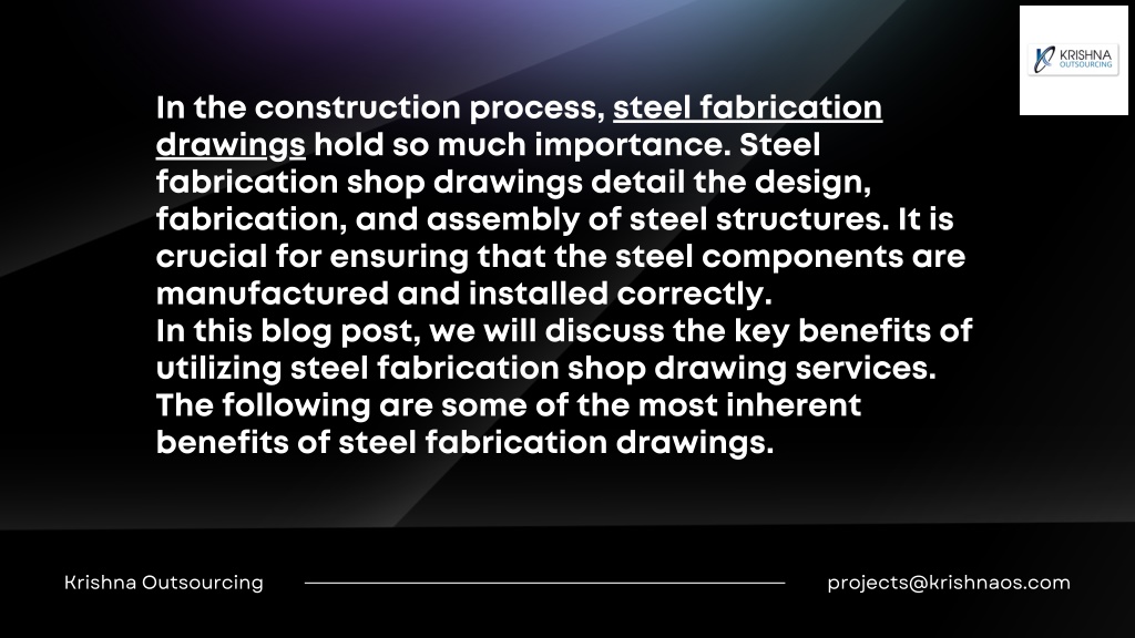 PPT - 5 Importance of Steel Fabrication Shop Drawings Services ...