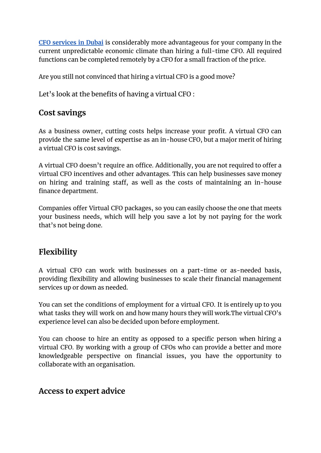 PPT - Benefits of a Virtual CFO for your business PowerPoint ...