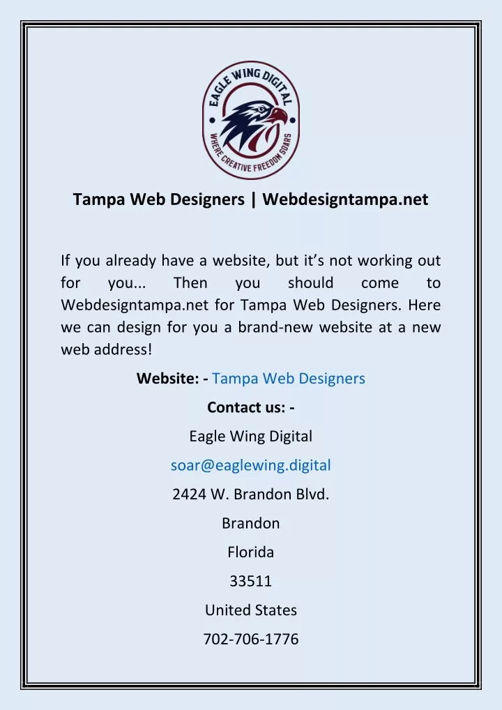 web design tampa