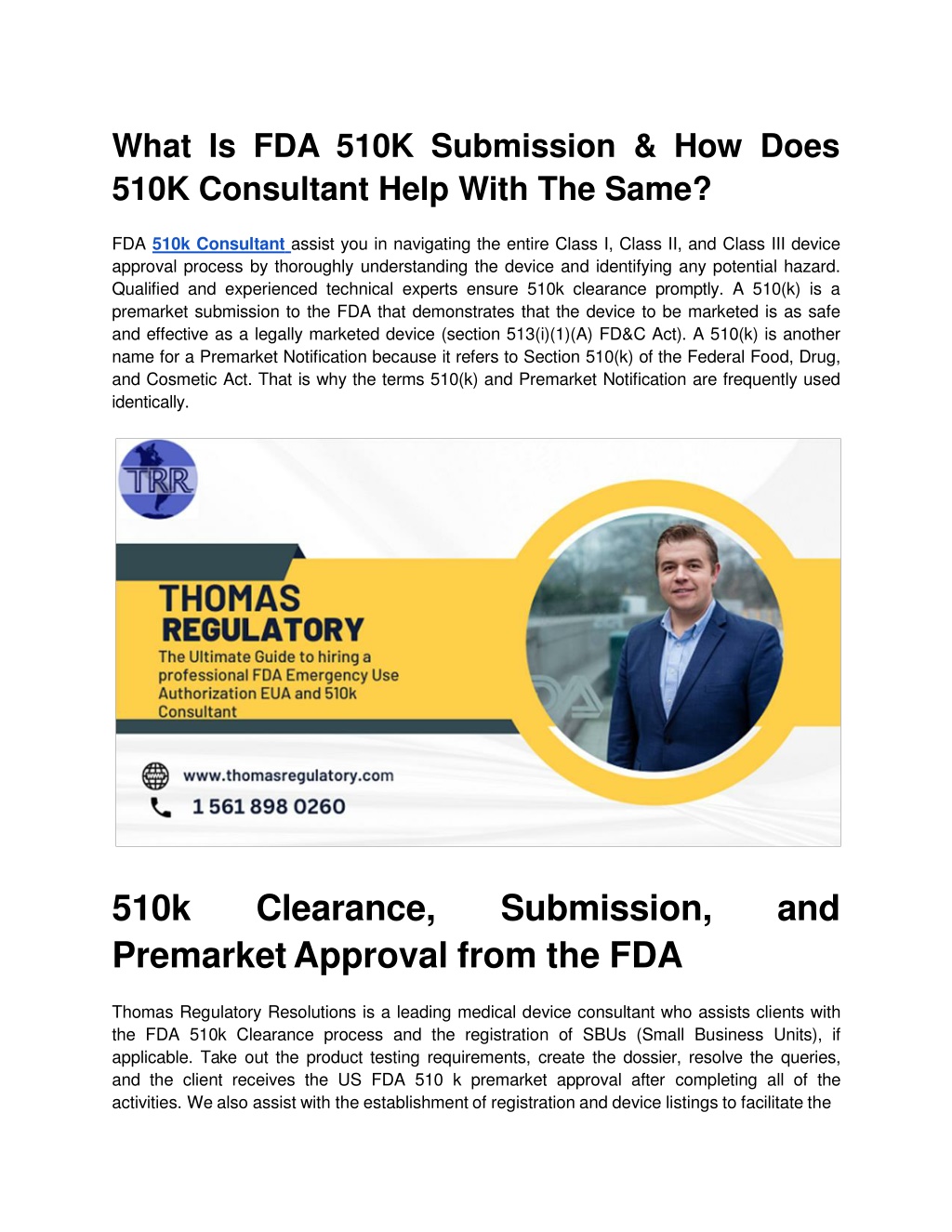 PPT - What Is FDA 510K Submission & How Does 510K Consultant Help With ...