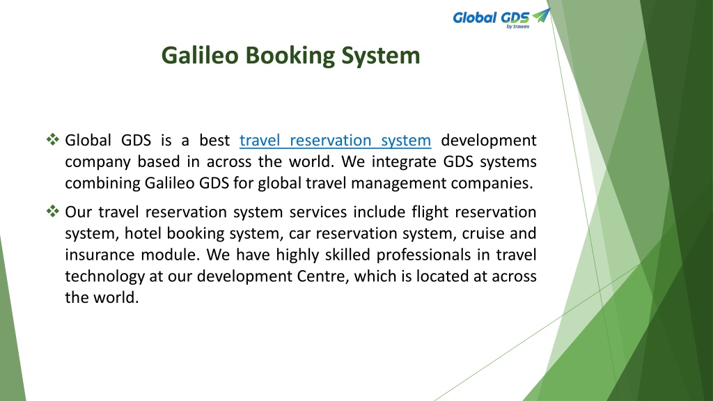 what is galileo travel booking system