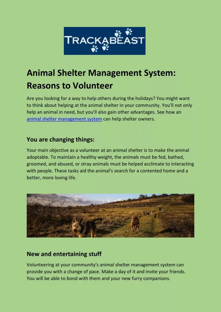 PPT - Buy The Top Animal Rescue And Shelter Management Software