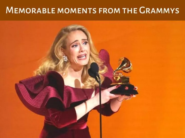 memorable moments from the grammys n.