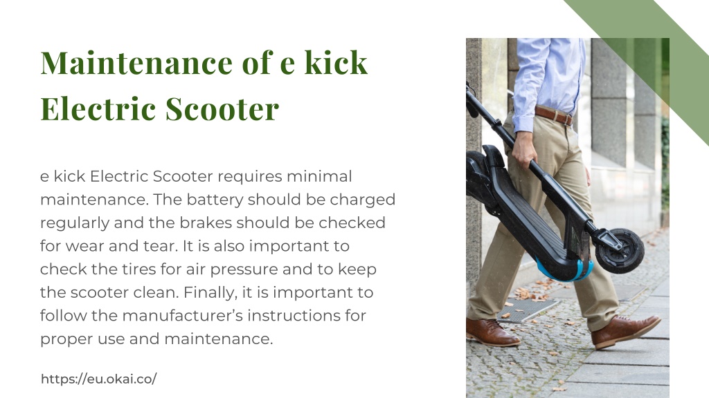 PPT - E-kick Electric Scooter: Step Into The Future PowerPoint ...