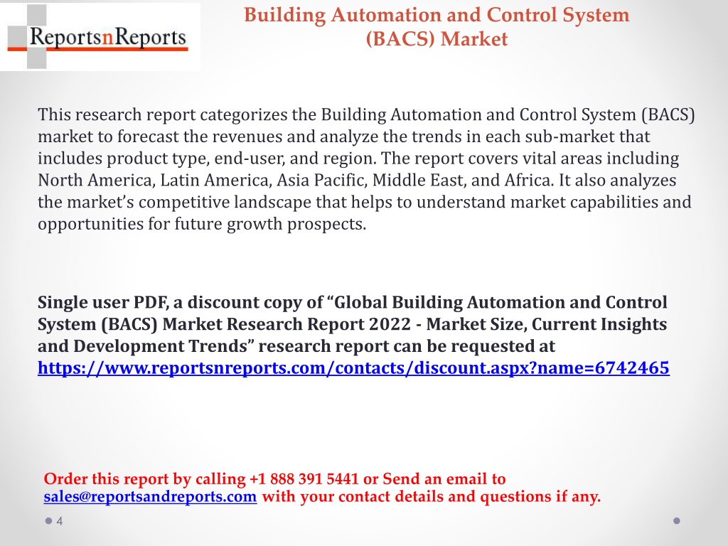 PPT - Building Automation And Control System (BACS) Market Demand And ...