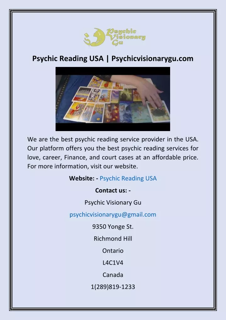 clairvoyant reading near me