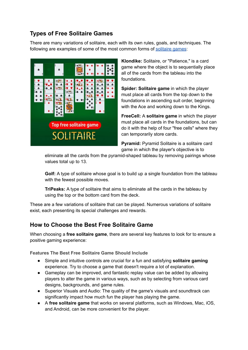 PPT - Which Free Solitaire Game Is The Best? PowerPoint