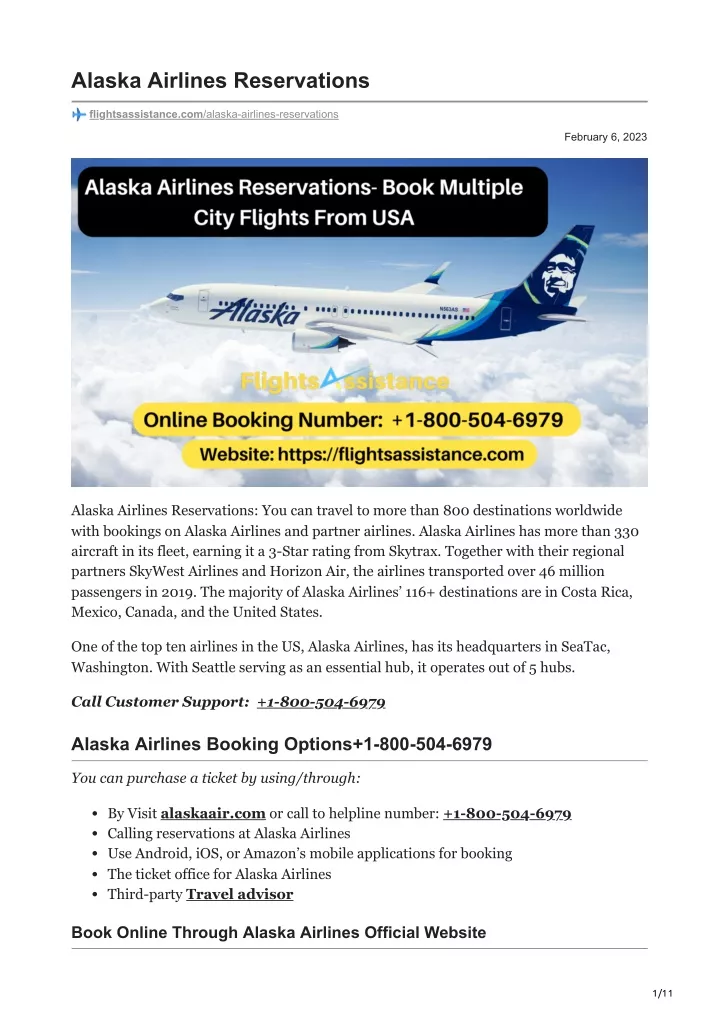 PPT - Alaska Airlines Reservations PowerPoint Presentation, Free ...