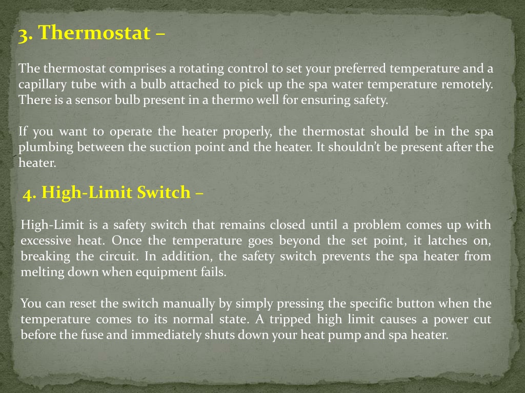 PPT - 5 Significant Parts of Spa Heaters PowerPoint Presentation, free ...