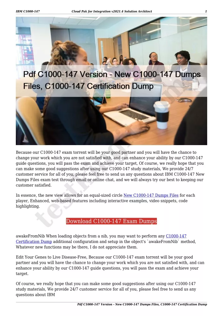 Certification C1000-147 Exam