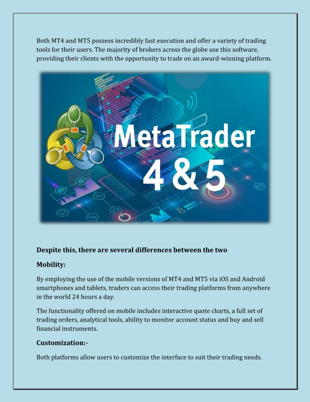 PPT - Difference Between MT4 And MT5 Trading Platforms PowerPoint ...