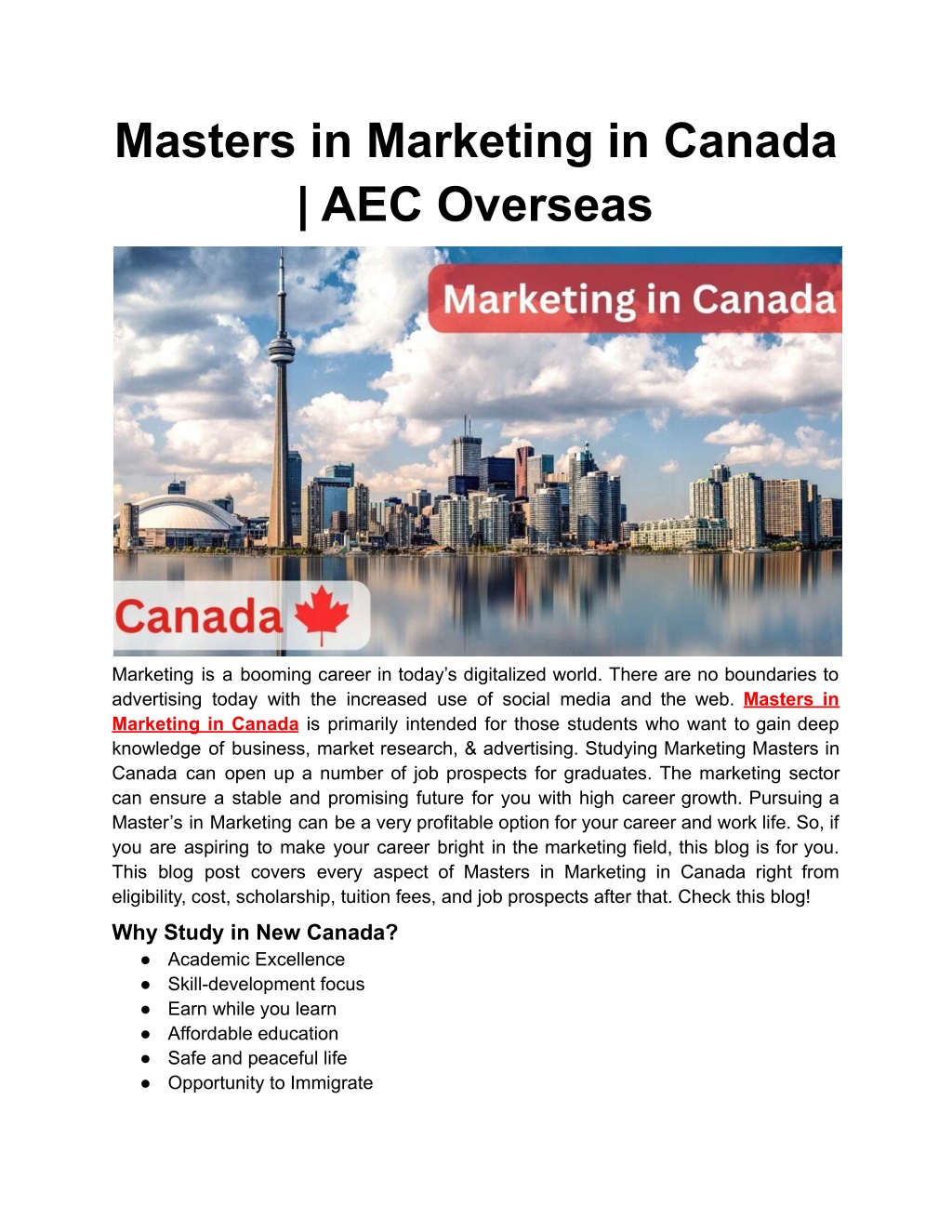 phd marketing in canada