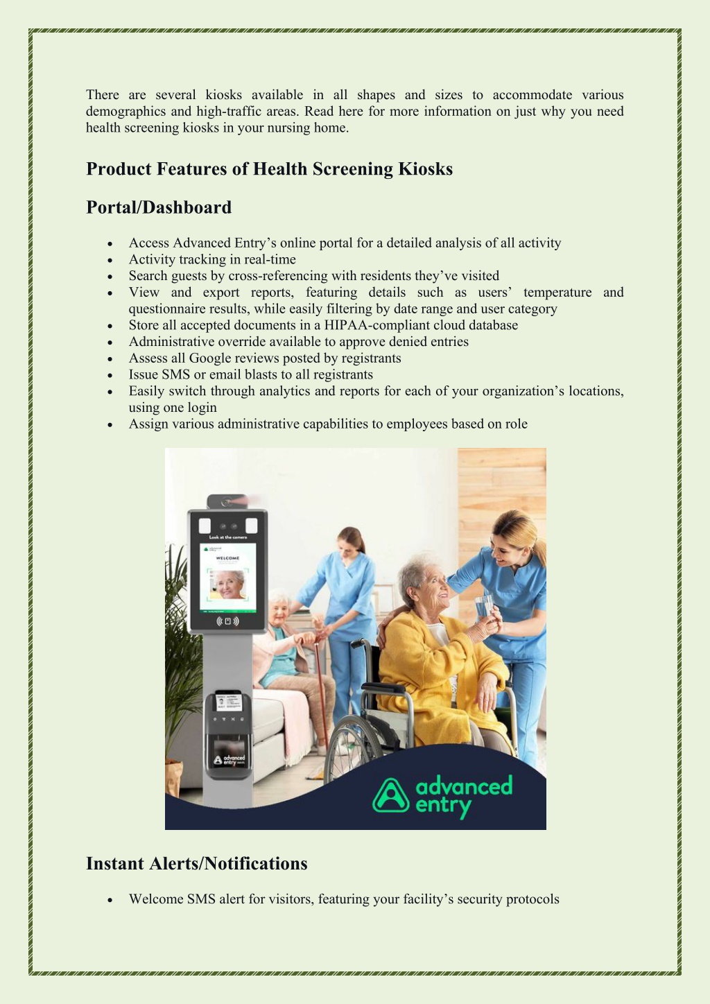Ppt What Is A Health Screening Kiosk And Why Is It Important For Nursing Homes Powerpoint 9612