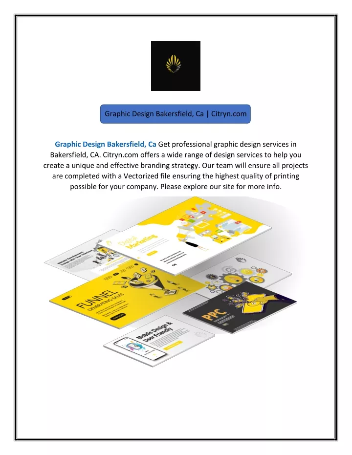 PPT Graphic Design Bakersfield, Ca PowerPoint Presentation