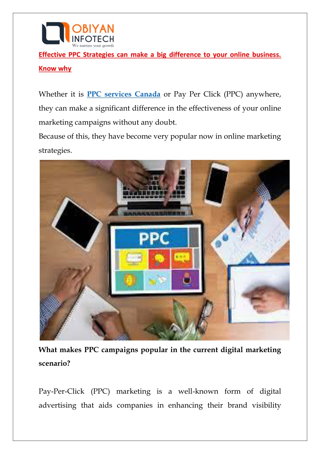 PPT - Effective PPC Strategies Can Make A Big Difference To Your Online ...