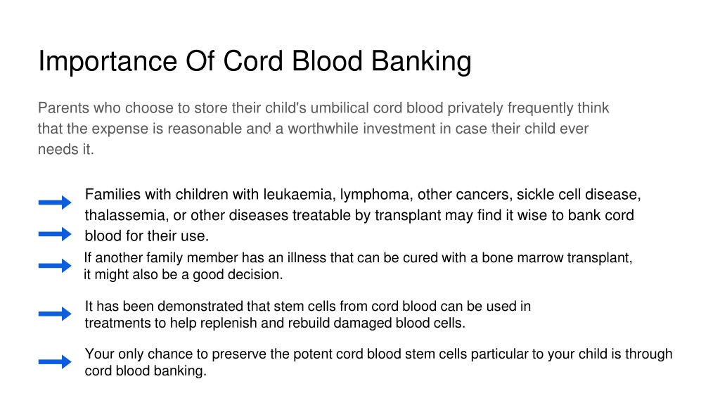 PPT - Reasons To Preserve Your Child’s Cord Blood PowerPoint ...