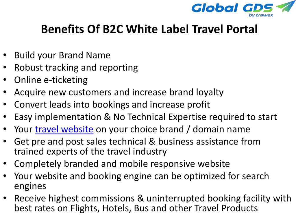 PPT - B2C White Label Travel Portal PowerPoint Presentation, Free ...