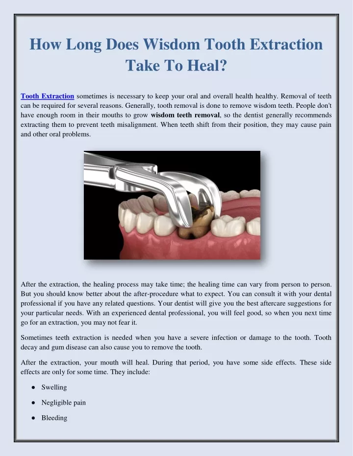 ppt-how-long-does-wisdom-tooth-extraction-take-to-heal-powerpoint