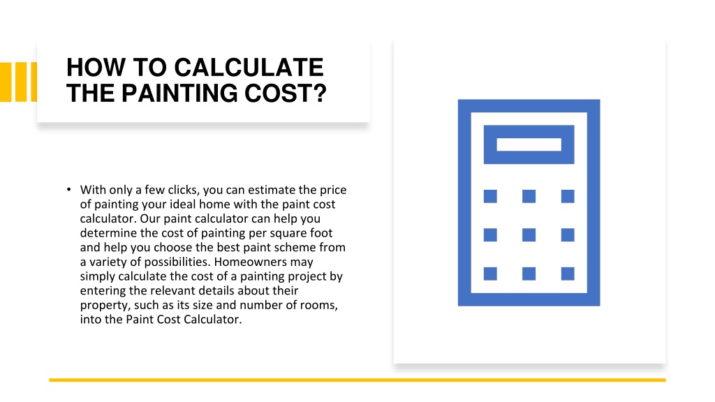 PPT Painting Cost Calculator PowerPoint Presentation, free download