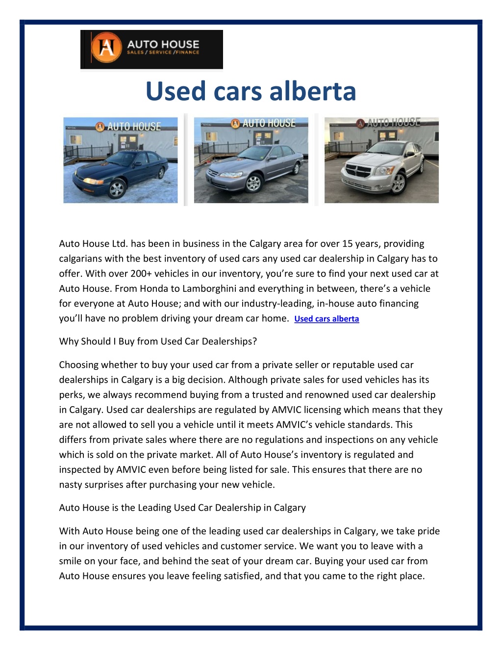 PPT Used cars alberta PowerPoint Presentation, free download ID