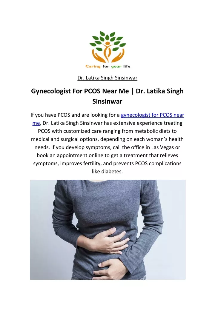 PPT Gynecologist For PCOS Near Me Dr. Latika Singh Sinsinwar