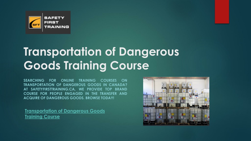 Ppt Transportation Of Dangerous Goods Training Course Powerpoint Presentation Id11966319 3342