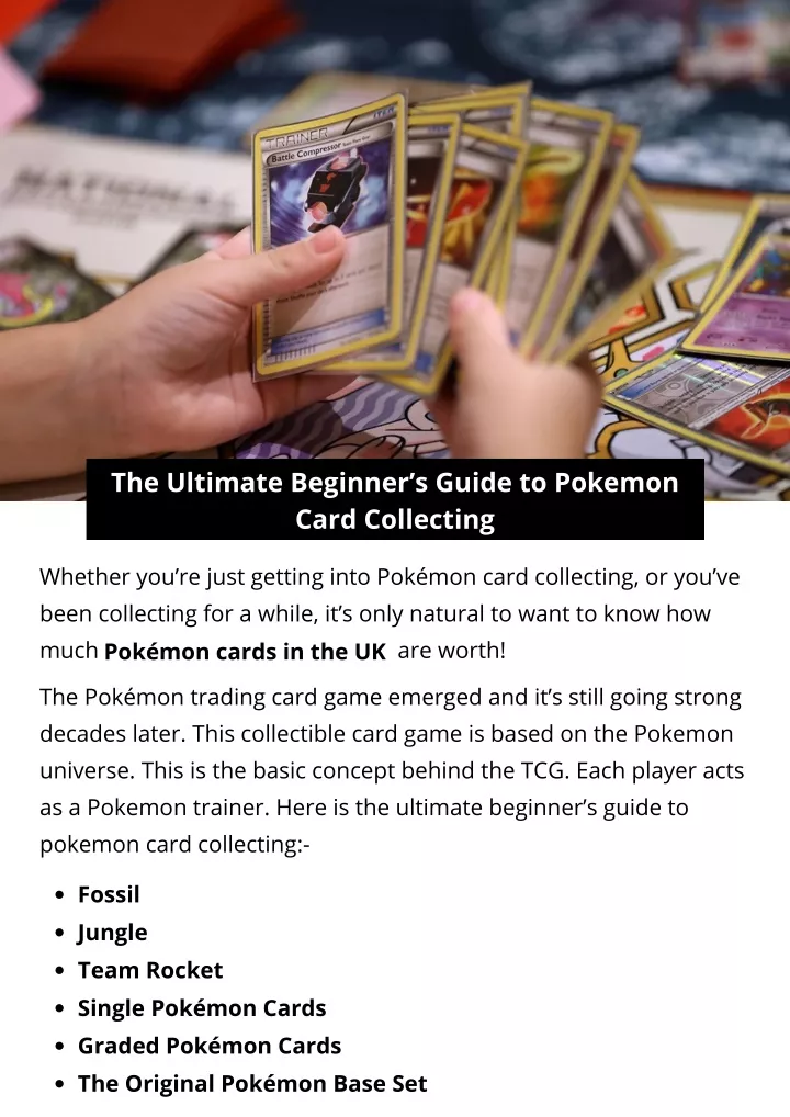 PPT - The Ultimate Beginner’s Guide to Pokemon Card Collecting ...