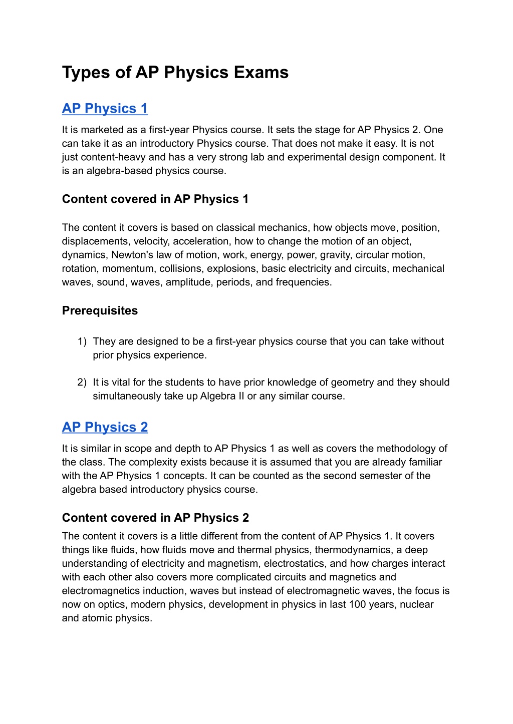 PPT All you need to know about AP Physics PowerPoint Presentation