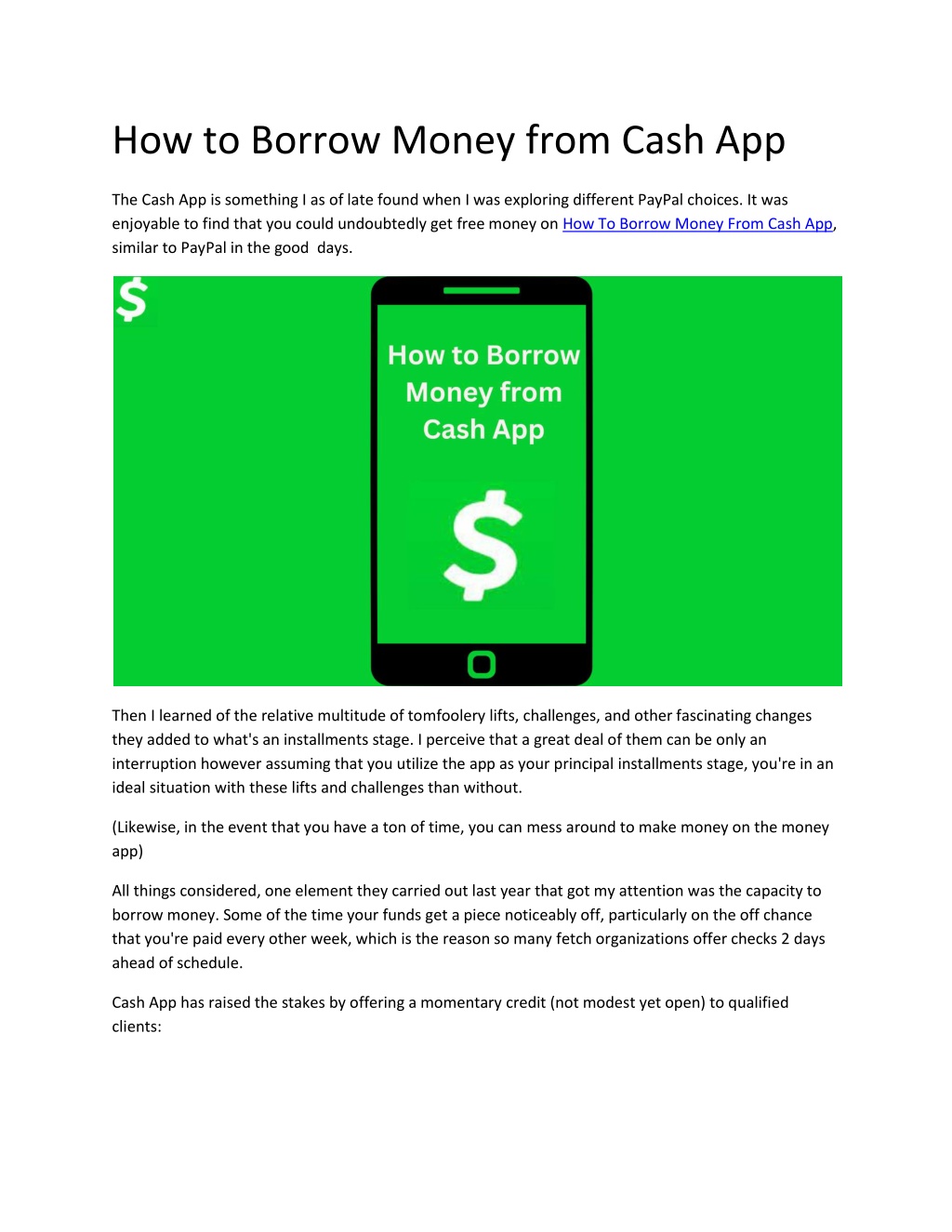 PPT How to Borrow Money from Cash App PowerPoint Presentation, free