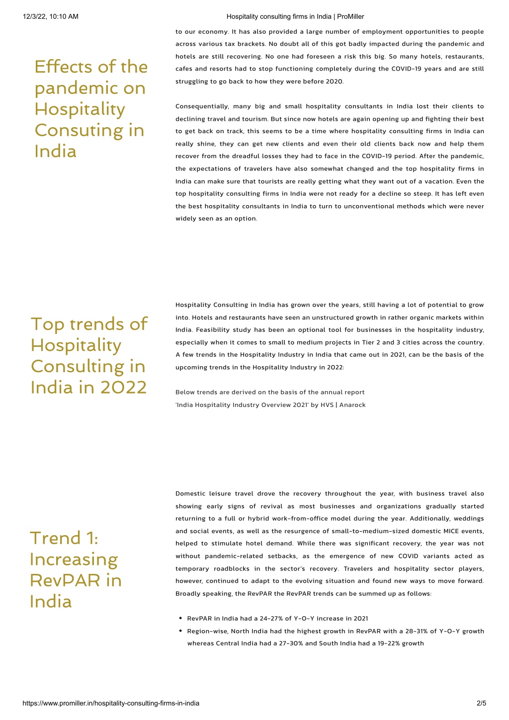 PPT Top 10 Hospitality Consulting Firms In India ProMiller 