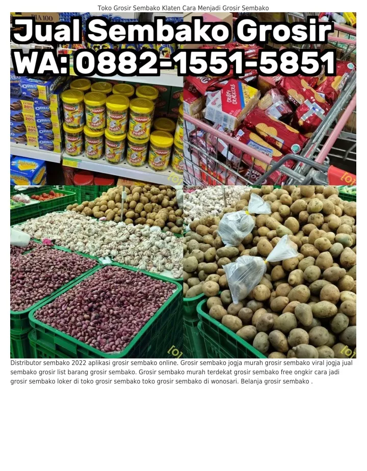 Ppt O88ᒿ L55l 585l Wa Grosir Sembako Depok Analisa Usaha Grosir Sembako Powerpoint 0416