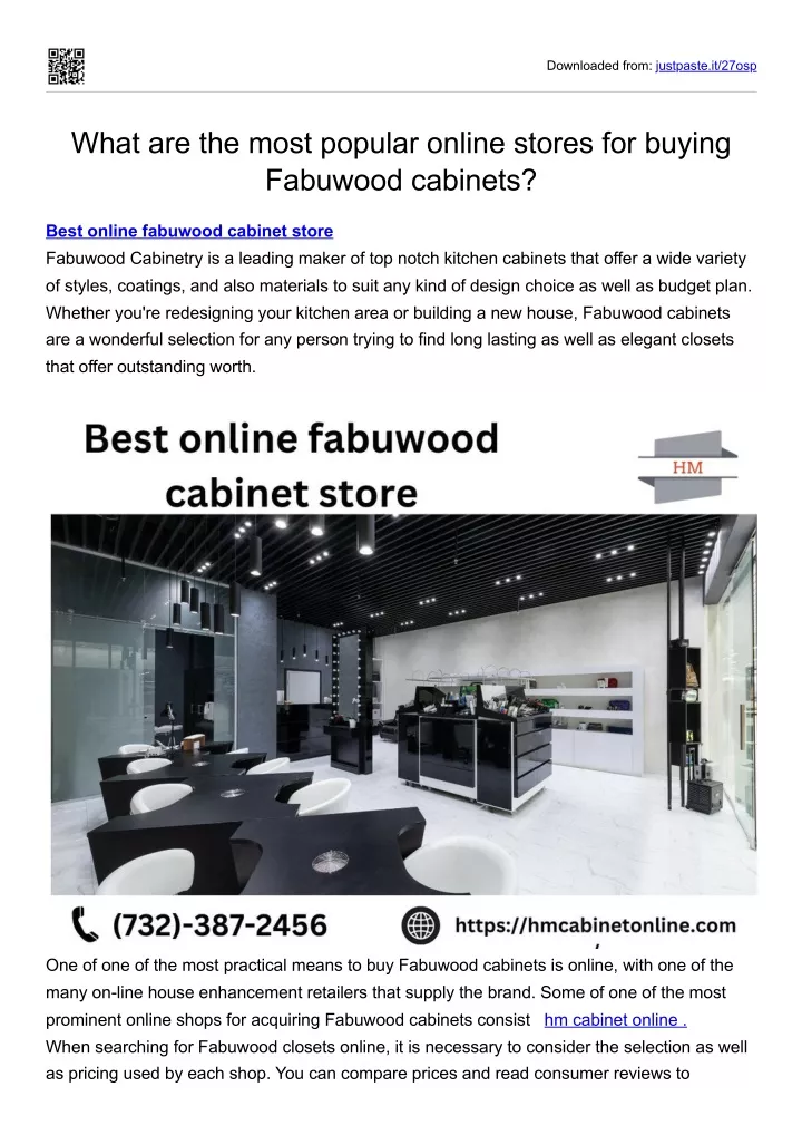 PPT What are the most popular online stores for buying Fabuwood