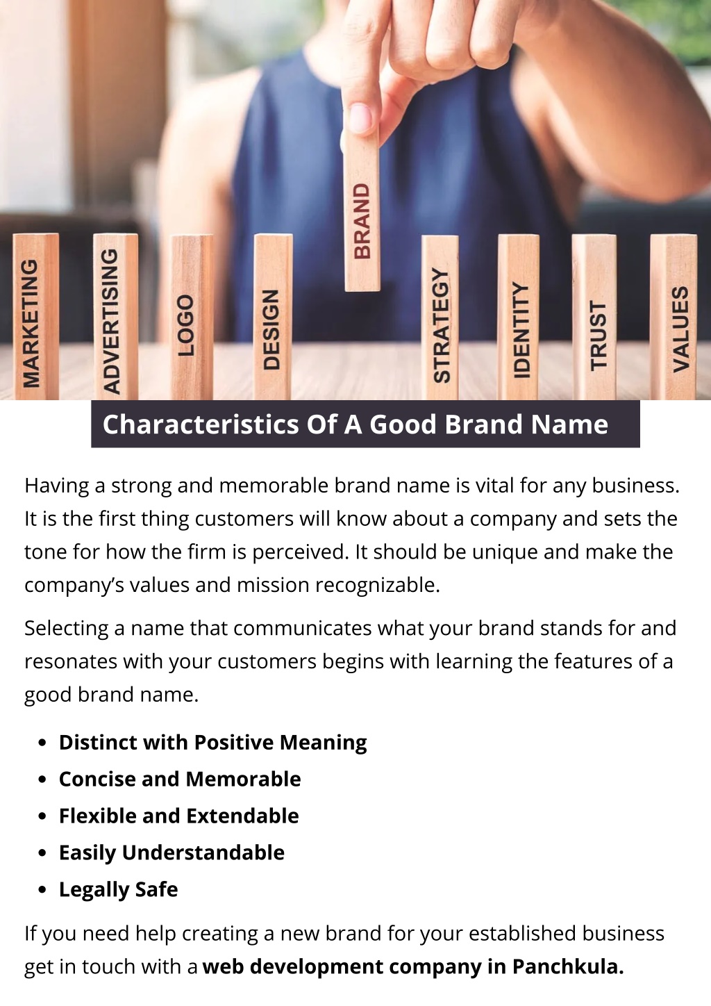 PPT Characteristics Of A Good Brand Name PowerPoint Presentation 