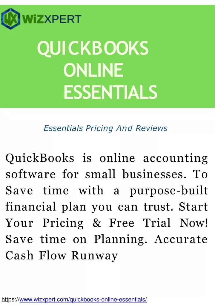 quickbooks online presentation materials