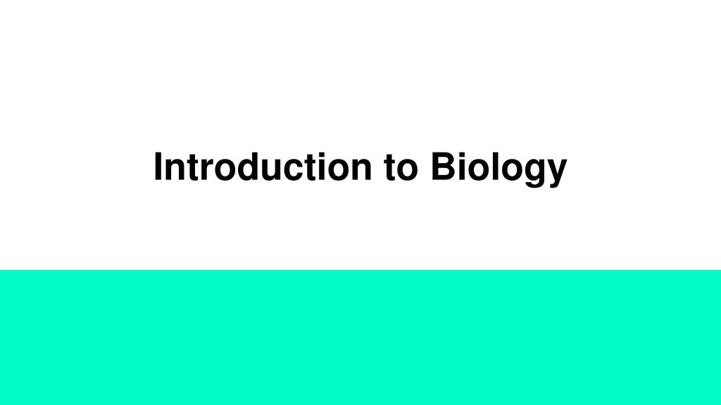 PPT - Introduction to Biology PowerPoint Presentation, free download ...