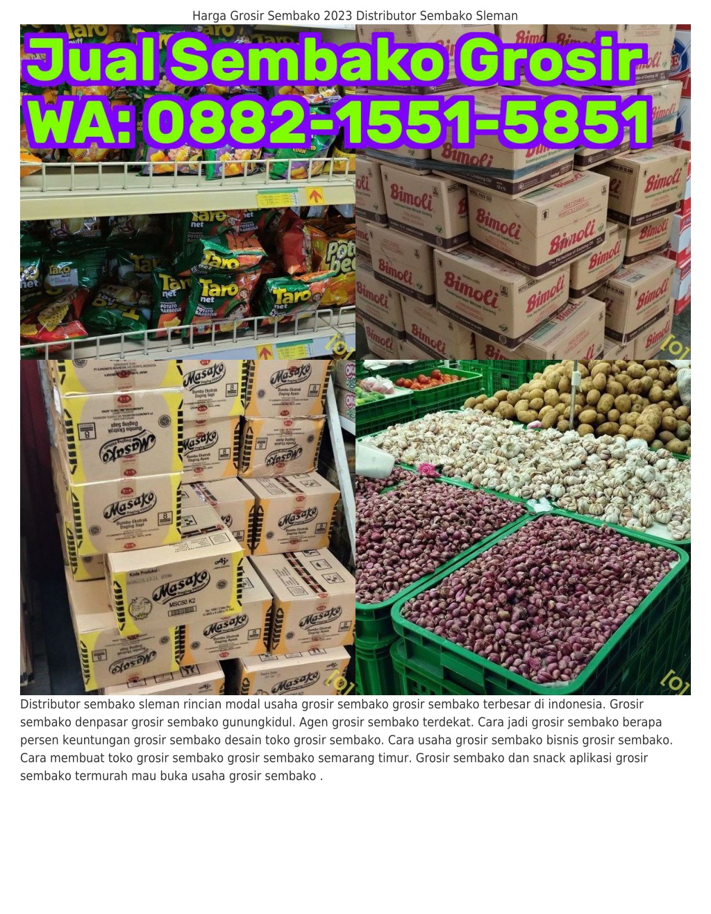 Ppt ౦88ᒿ~l55l~585l Wa Distributor Sembako Resmi Bisa Cod Bisnis