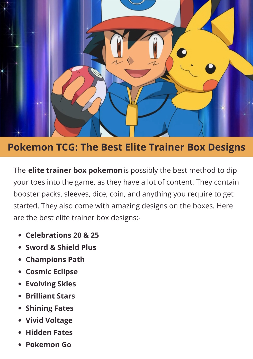 PPT - Pokemon TCG: The Best Elite Trainer Box Designs PowerPoint ...