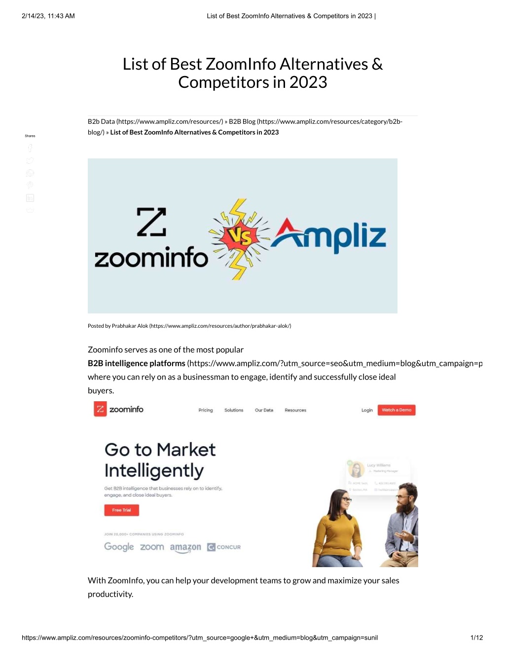 PPT - List Of Best ZoomInfo Alternatives & Competitors In 2023 ...