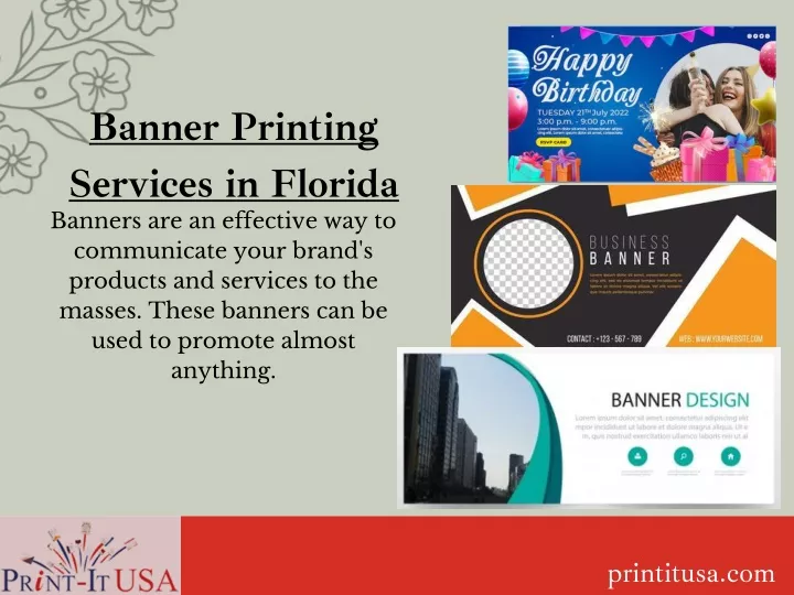 PPT banner printing services in florida PowerPoint Presentation, free