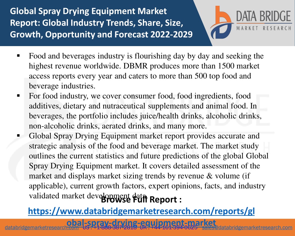 PPT - Spray Drying Equipment Market- FOOD & BEVERAGES PowerPoint ...