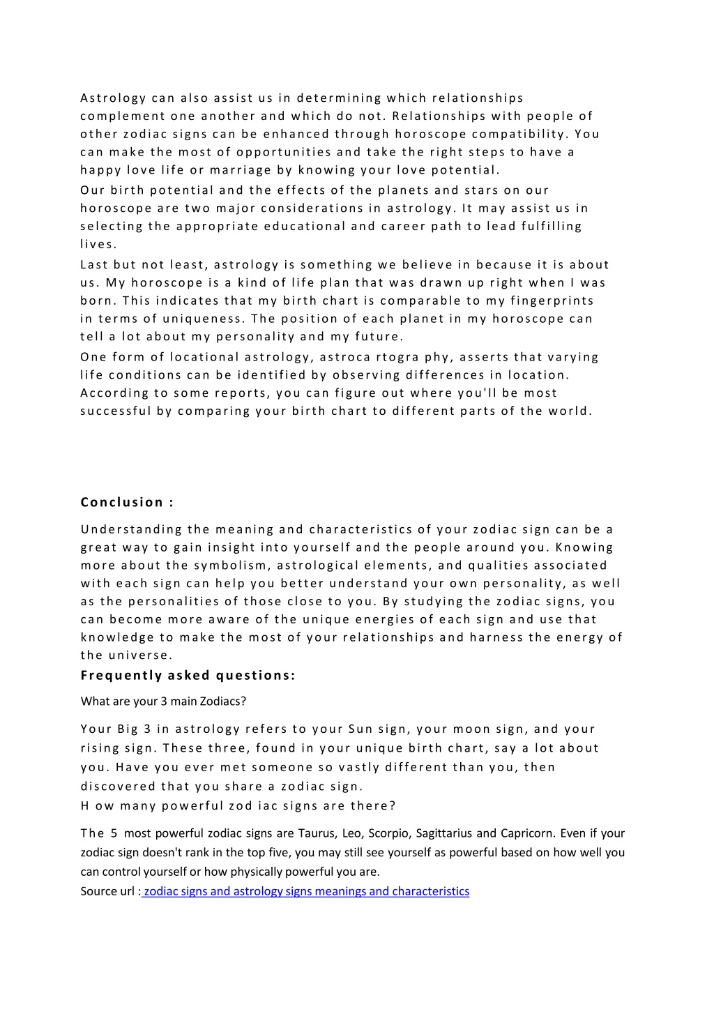 Ppt zodiac signs and astrology signs meanings and characteristics