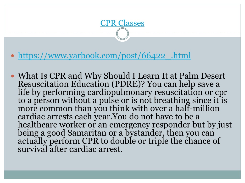 Ppt Cpr Classes Powerpoint Presentation Free Download Id 11976441