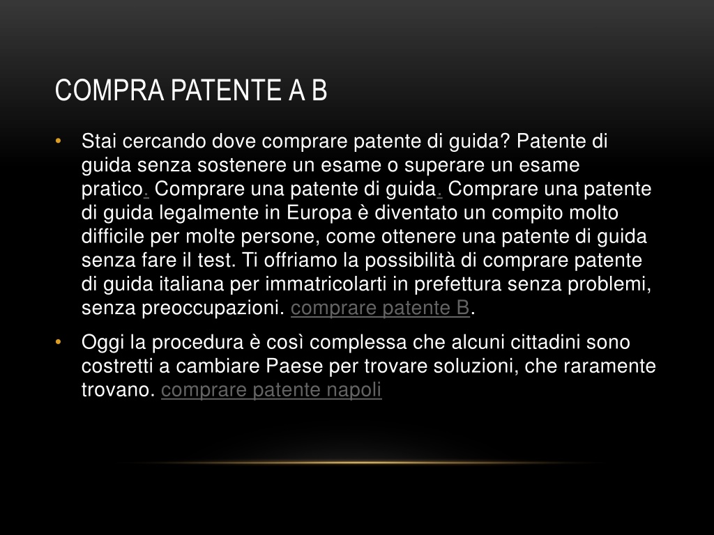 PPT - Compra Patente A B Domande Frequenti PowerPoint Presentation ...