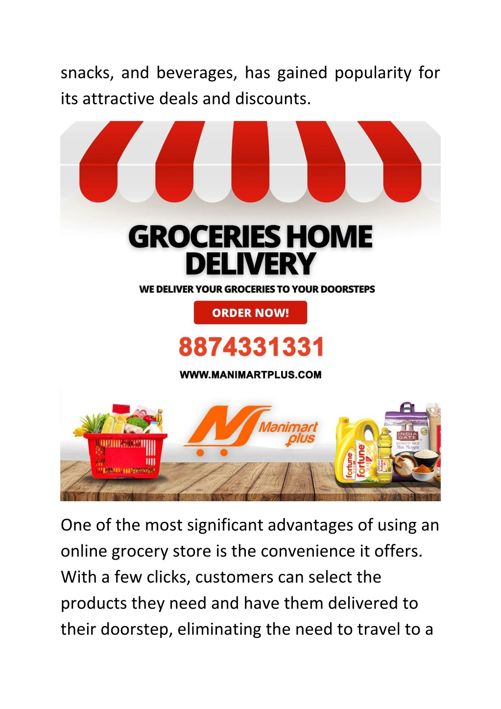 PPT Online Grocery stores in Gorakhpur Manimartplus PowerPoint Presentation ID11977222