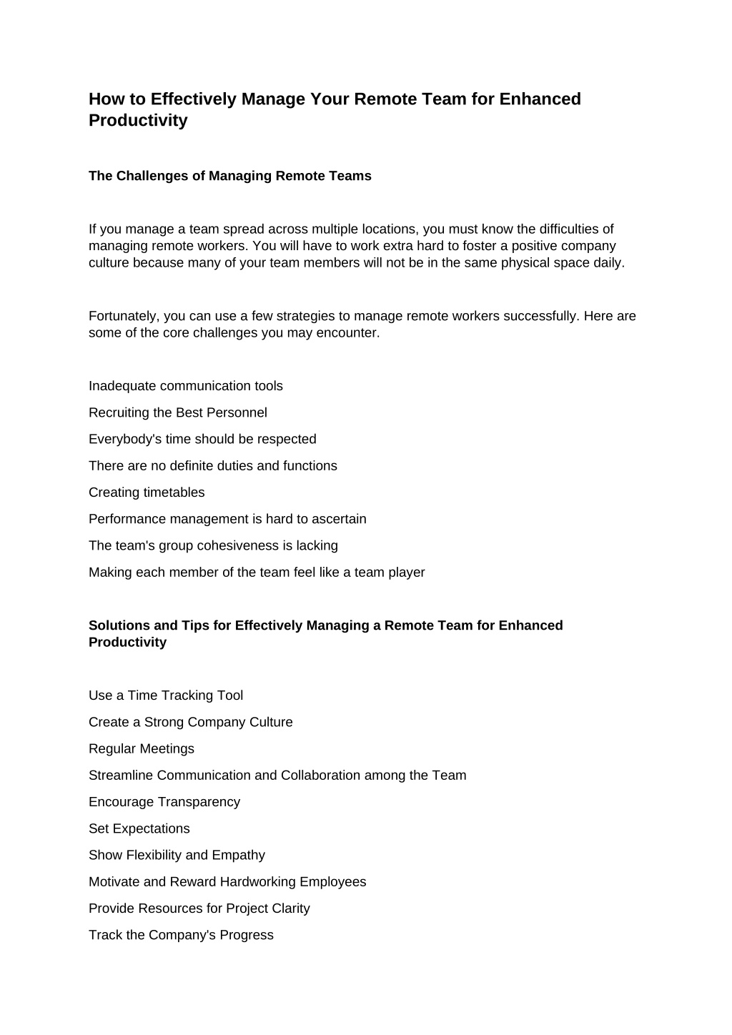 PPT - How to Effectively Manage Your Remote Team for Enhanced ...