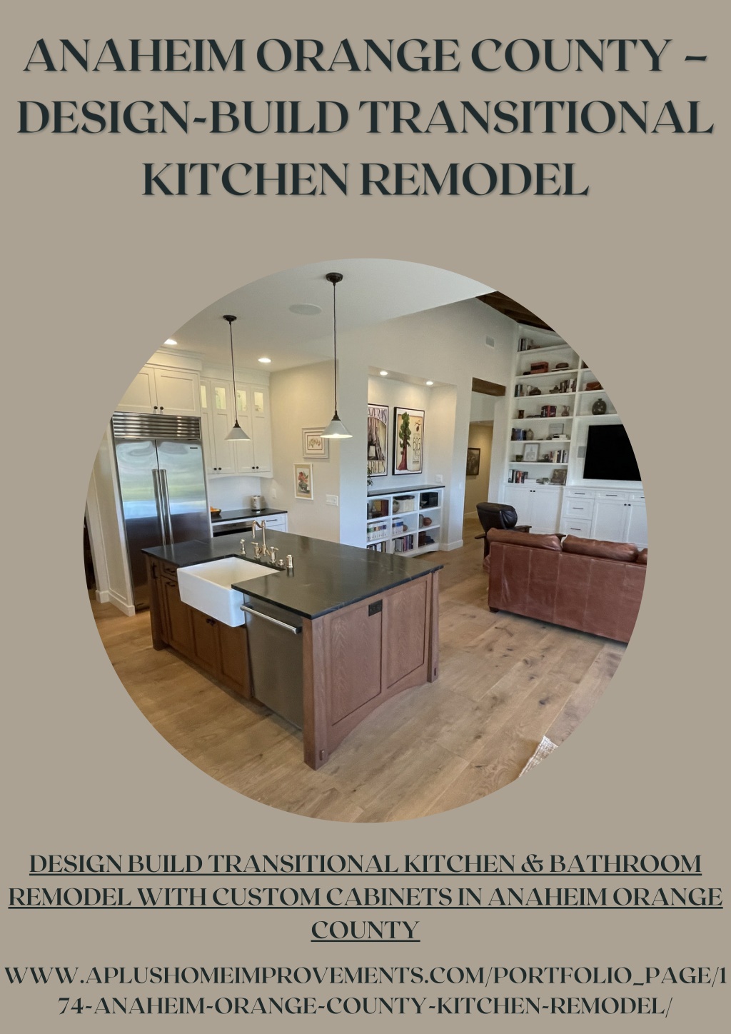 Ppt Anaheim Orange County Design Build Transitional Kitchen Remodel Powerpoint Presentation 3436